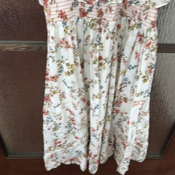 Anthropologie Floral Midi Dress with Ruffle Details size Small - Picture 12 of 16